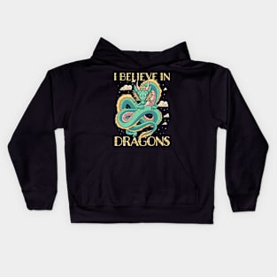 I Believe in Dragons - Mythical Kids Hoodie